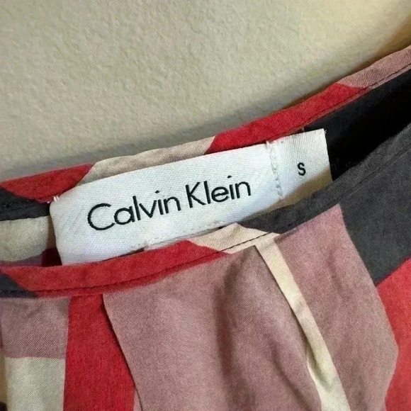 Calvin Klein womens color block sleevless shirt size S - Picture 2 of 5